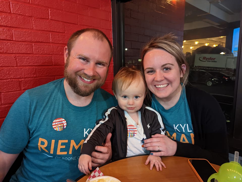 Kyle with his family